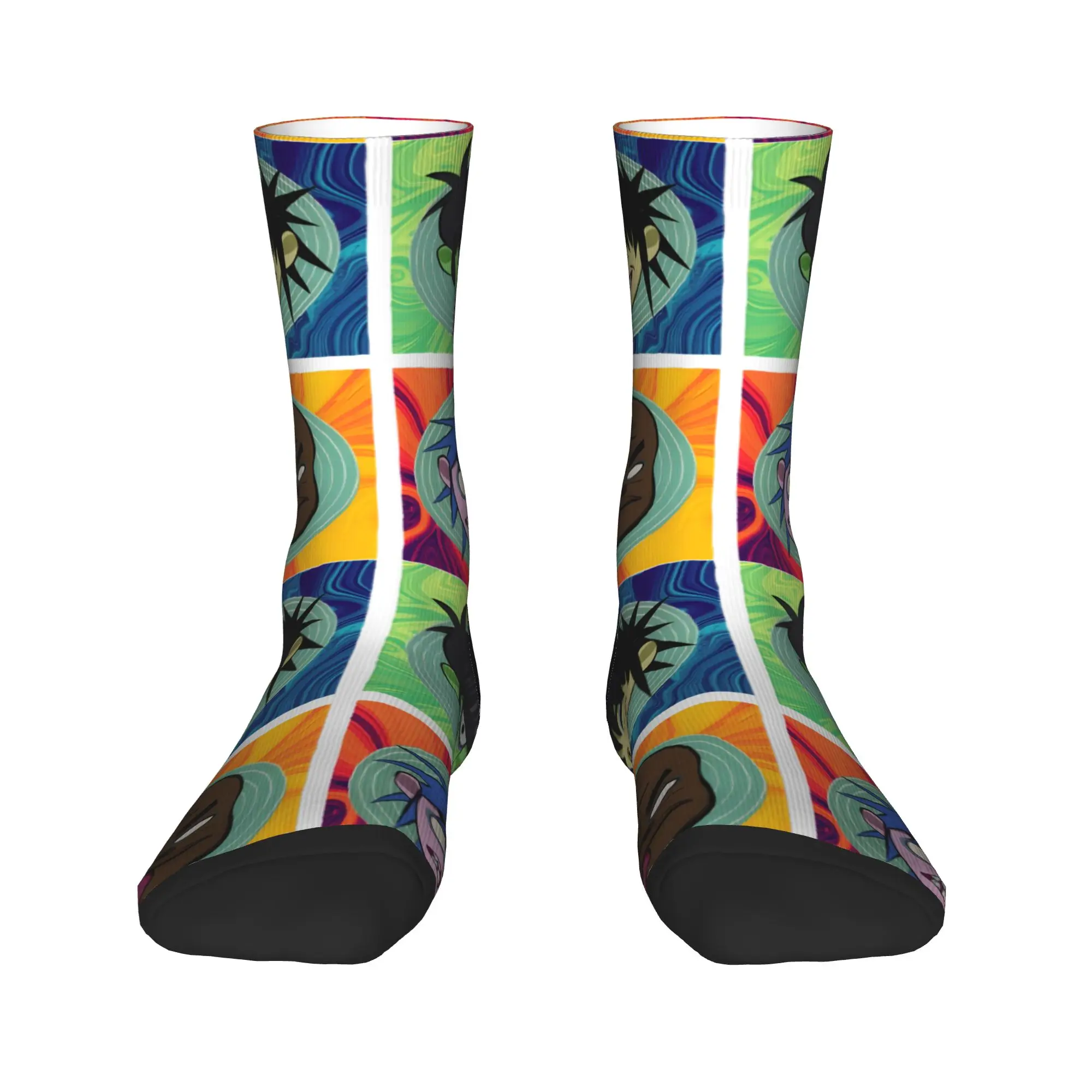Music Band Gorillaz Punk Rock Socks  Anti Skid Stockings Unisex Men Soft Breathable Outdoor Socks Autumn Casual Design Socks