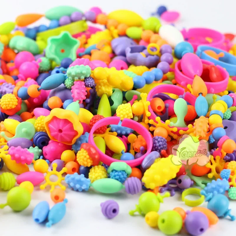 Pop Beads DIY Set Girl Toys Children's Creativity Sets Kids Crafts Bracelets Bead Handmade Jewelry Kit Educational Toy For Gifts