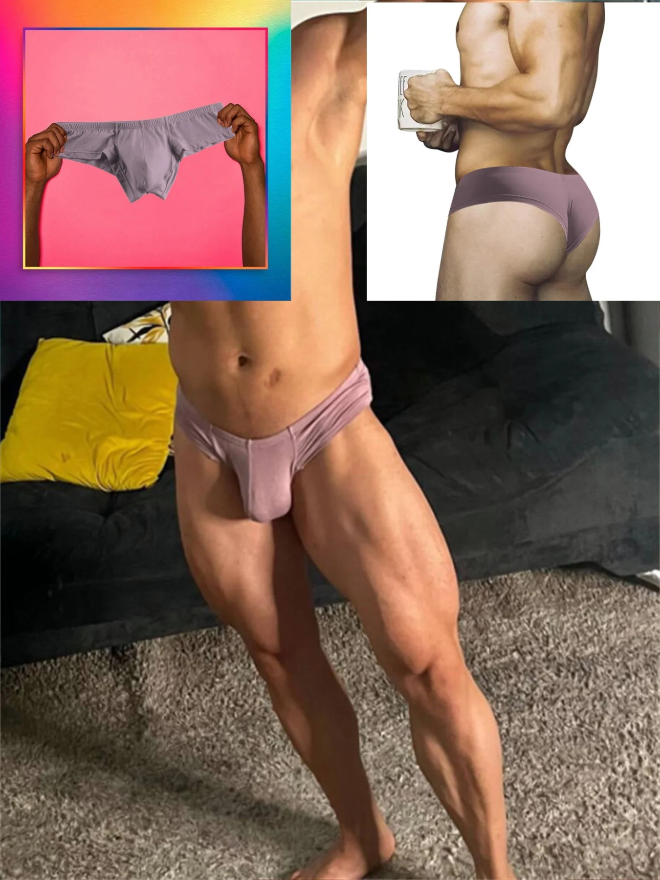 กางเกงในชาย Modal เอวต่ำ - กางเกงในชายนุ่มระบายอากาศดี, แห้งเร็ว, สวมใส่สบาย, สีเรียบ