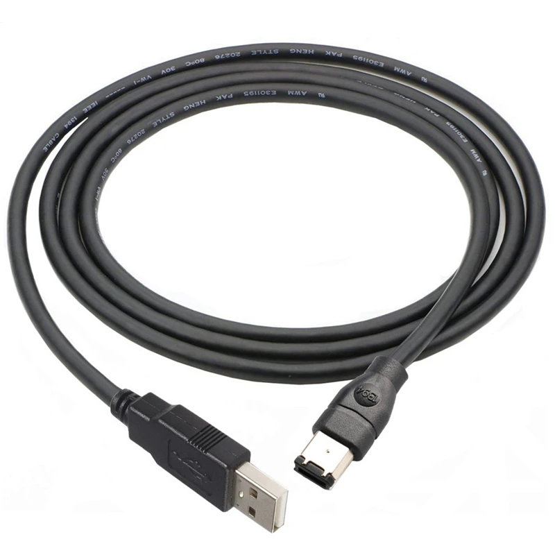 Firewire Ieee 1394 6 Pins Man Naar Usb 2.0 Een Mannelijke Adapter Convertor Kabel Snoer 1.2M 1.8M/3M/5M Kabel