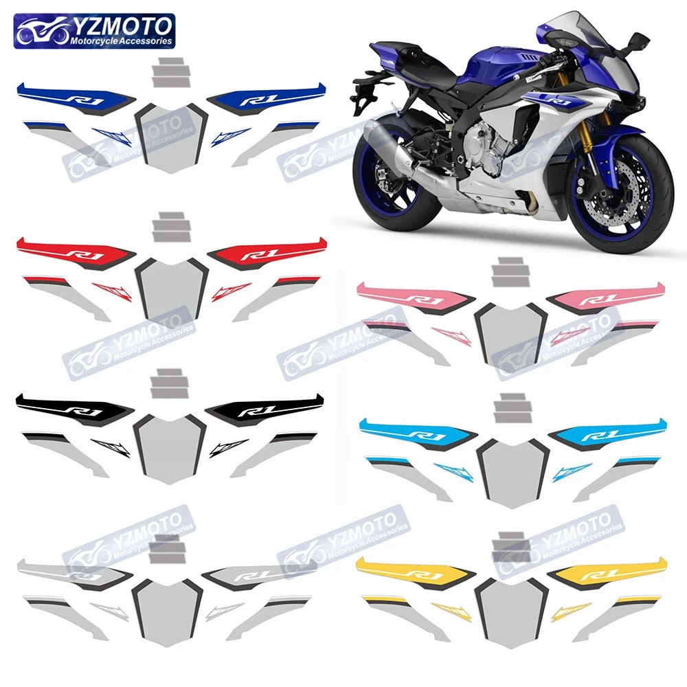 

Для YAMAHA YZF R1 YZF-R1 2015-2019 аксессуары для мотоциклов, наклейка, полный обтекатель автомобиля, водонепроницаемая наклейка, комплект декоративных наклеек