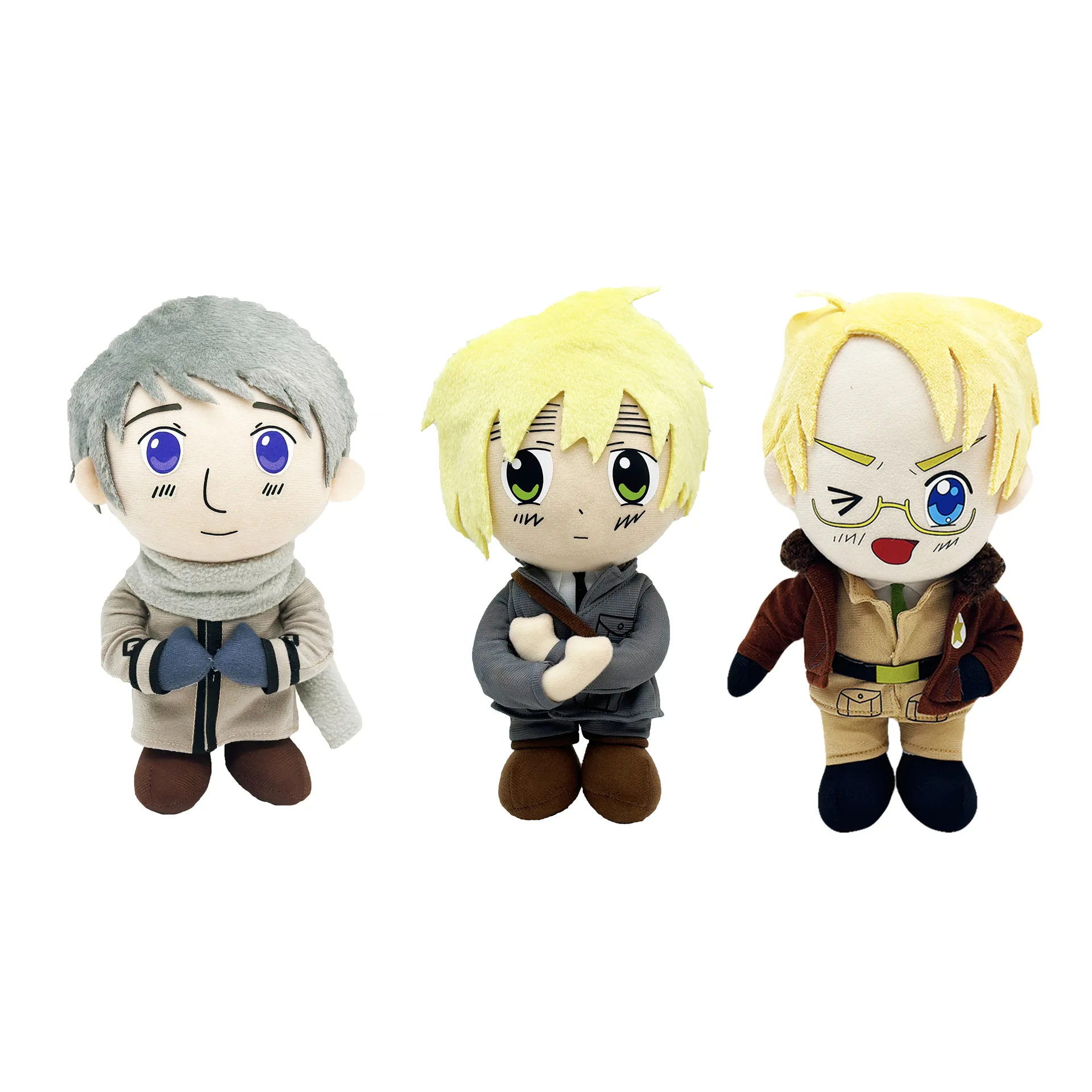 New Hetalia: Axis Powers Plush Doll Toy Kawaii The Beautiful World Arthur Kirkland Gilbert Beilschmidt Plush Toy For Kid Gifts