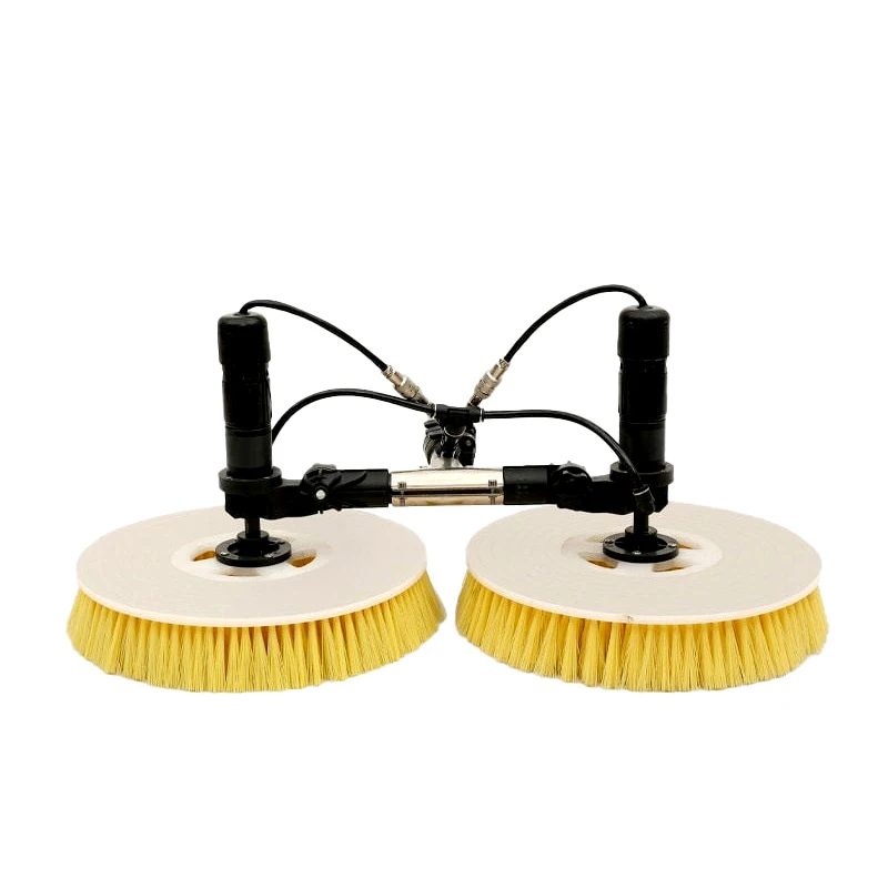 Solar Photovoltaic Panel Cleaning Equipment With Rotary Heads AC Charger Lithium Battery Brush For Efficient Panel Cleaning