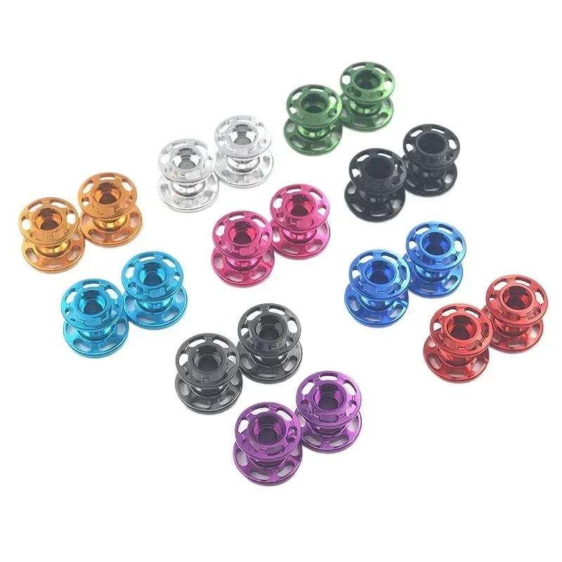2PCS(1pair) 95423/94945 12-13mm Double Aluminum Guide Rollers Lightweight Hollow Guide Wheels for Tamiya Mini 4WD Model Car
