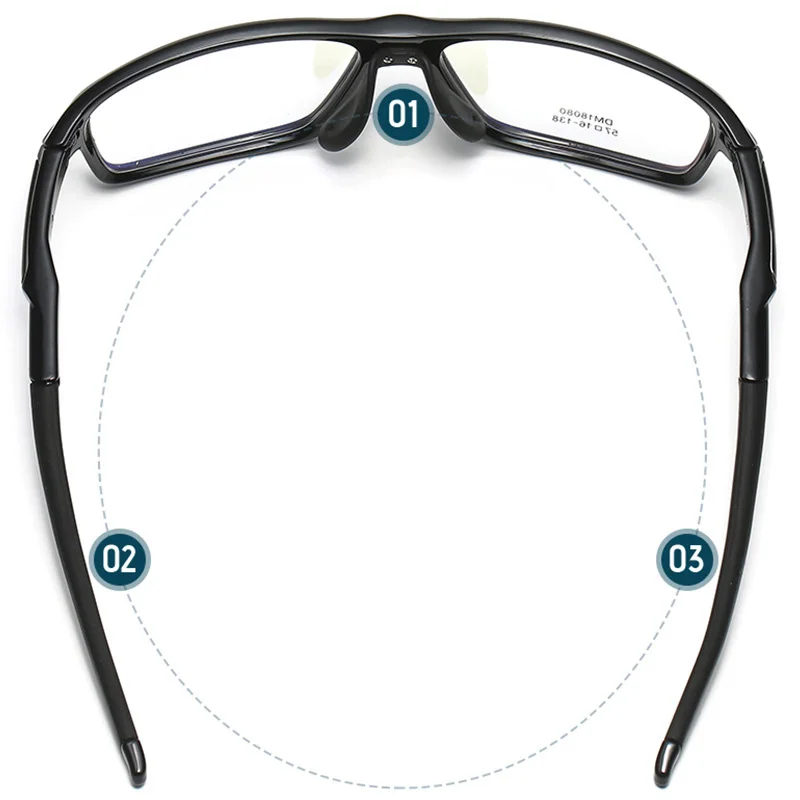 Men Optical Ultralight Anti-slip Sports Glasses Frame Women TR90 Full Rim Myopia Prescription Eyewear For Outdoor Spectacles