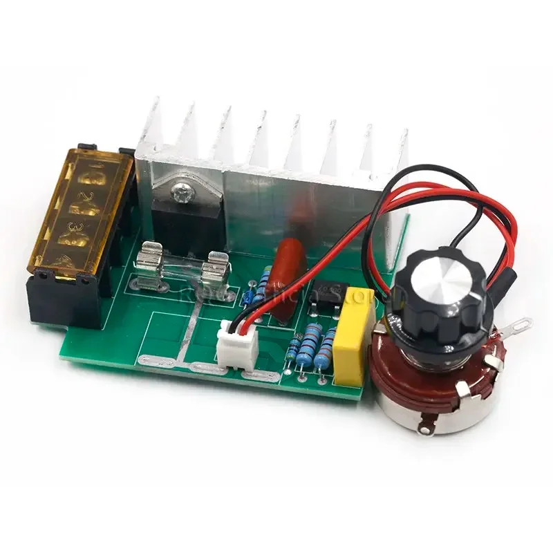 4000W 0-220V AC SCR Electric Voltage Regulator Motor Speed Controller Dimmers Dimming Speed With Temperature Insurance