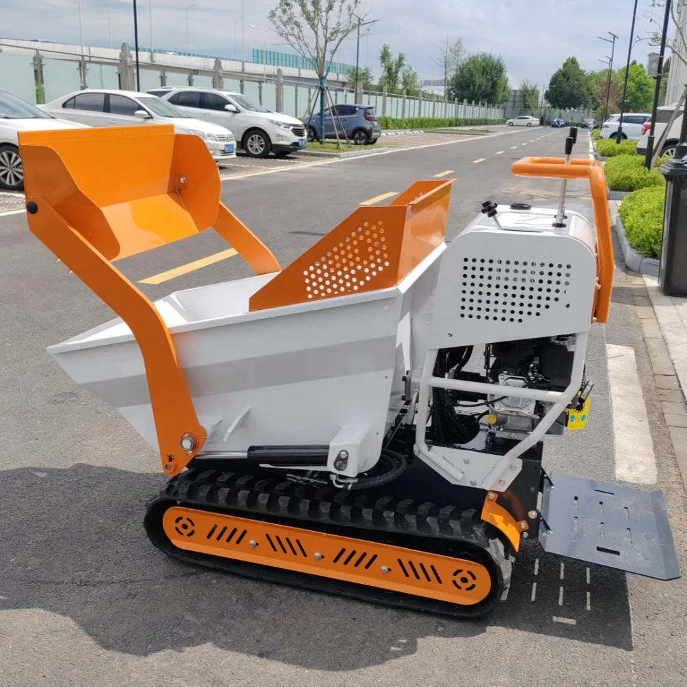Fotografia 3: Minidumper Elétrico Autocarregável a Bateria com Esteiras 500kg