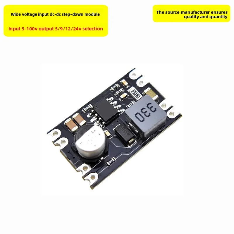 DC-DC High Voltage Resistant Power Module, 100V to 96V/84V/72V/24V & 5V/12V Step-Down with 2A Output Small Size