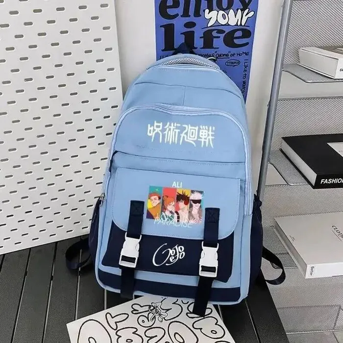 

Дышащая сетка, черный, белый, розовый, синий, дзюдзюцу, кайсен, школьные сумки для подростков, рюкзаки, аниме-игра