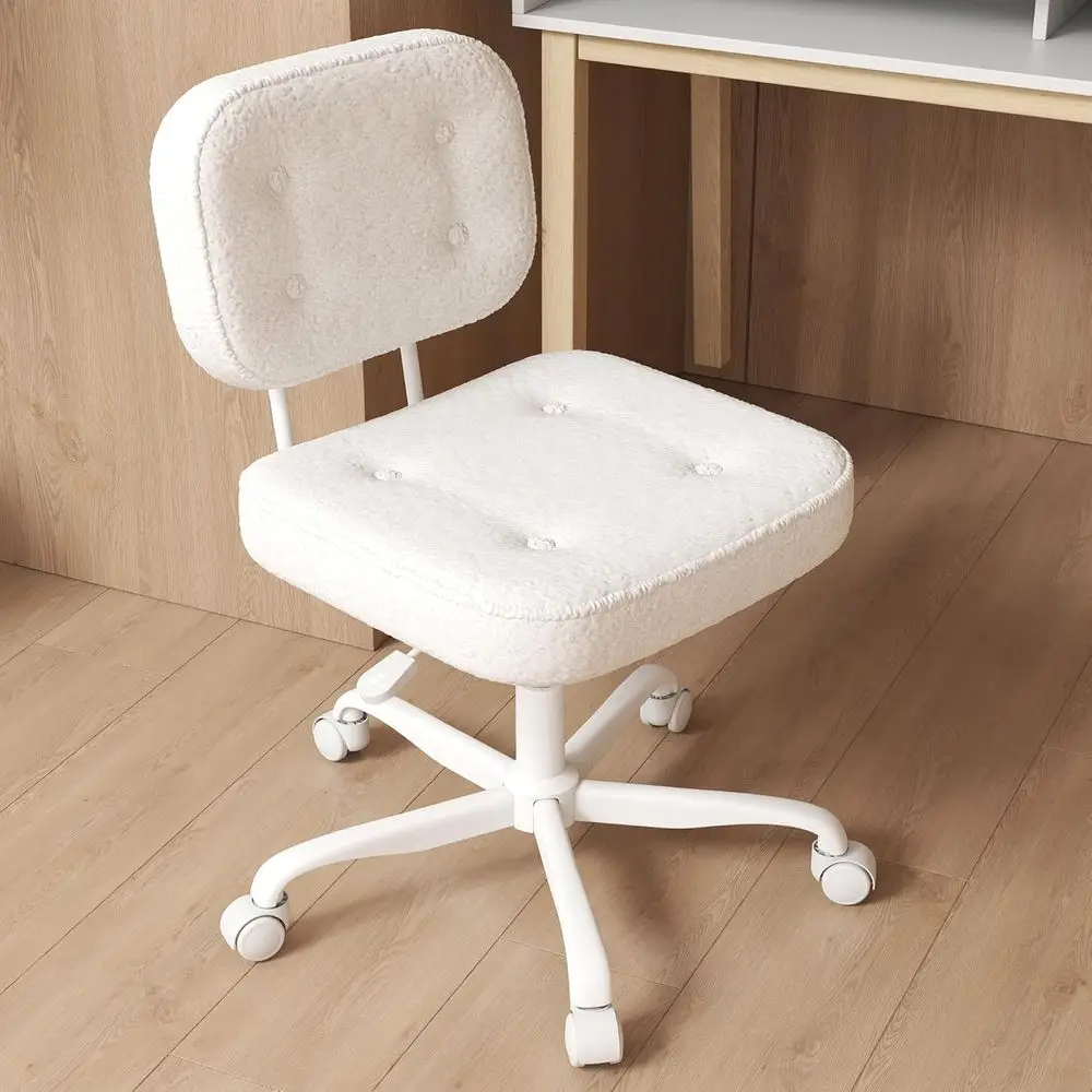 

Teddy leece ArmlHome Oice Desk Chair, Small Ergonomic Task Chair or Adults and Students, Low Back Seating with Swivel, Adjustabl