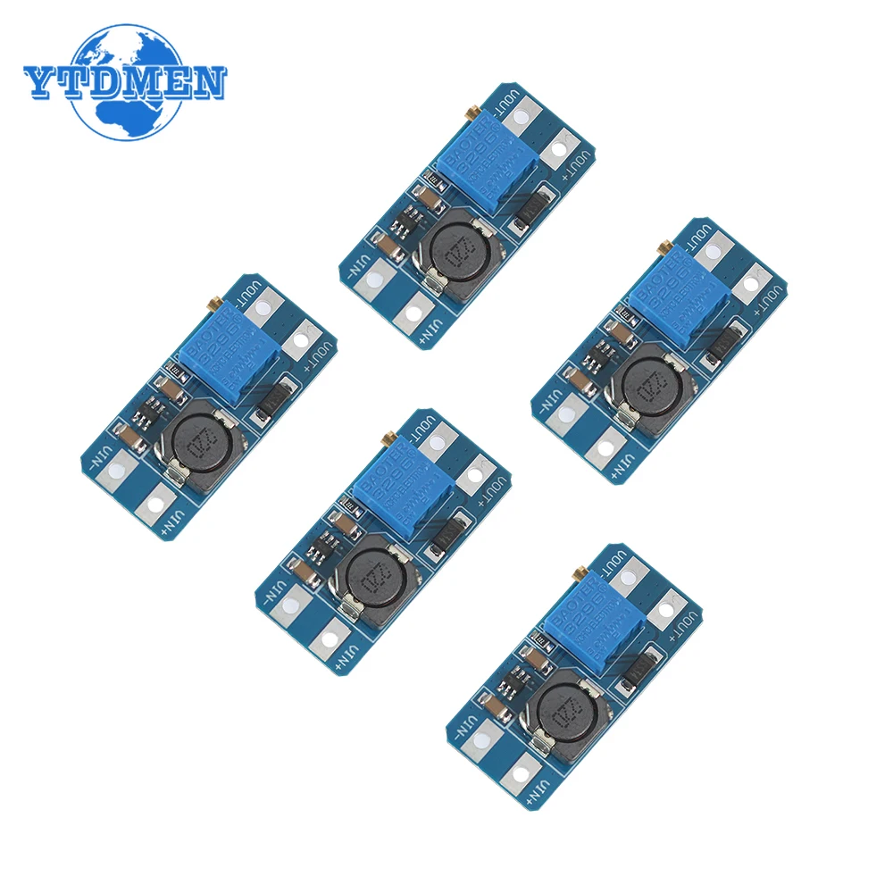 20PCS DC-DC MT3608 Module Kit Adjustable Boost Module 2A Boost Plate Step Up Modules 2V-24V To 5V 9V 12V 28V image 3