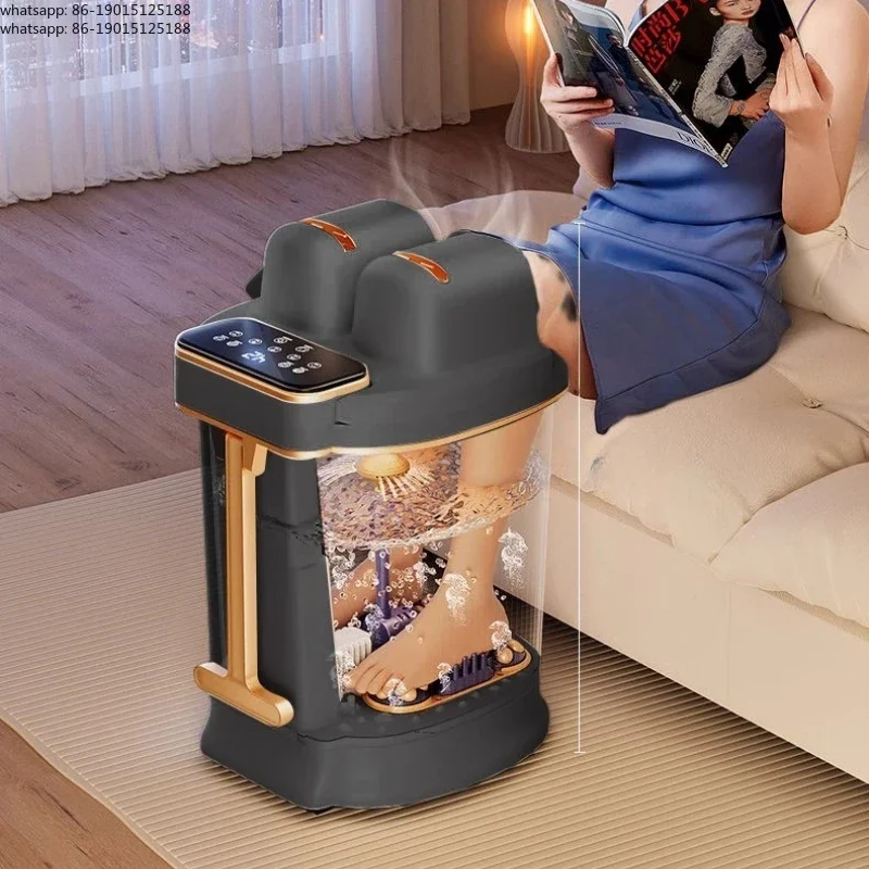 2026Wireless Remote Control Foot Bath Bucket Heating Over The Calf Footbath Machine, Shower Surfing Electric Foot Wash Automatic