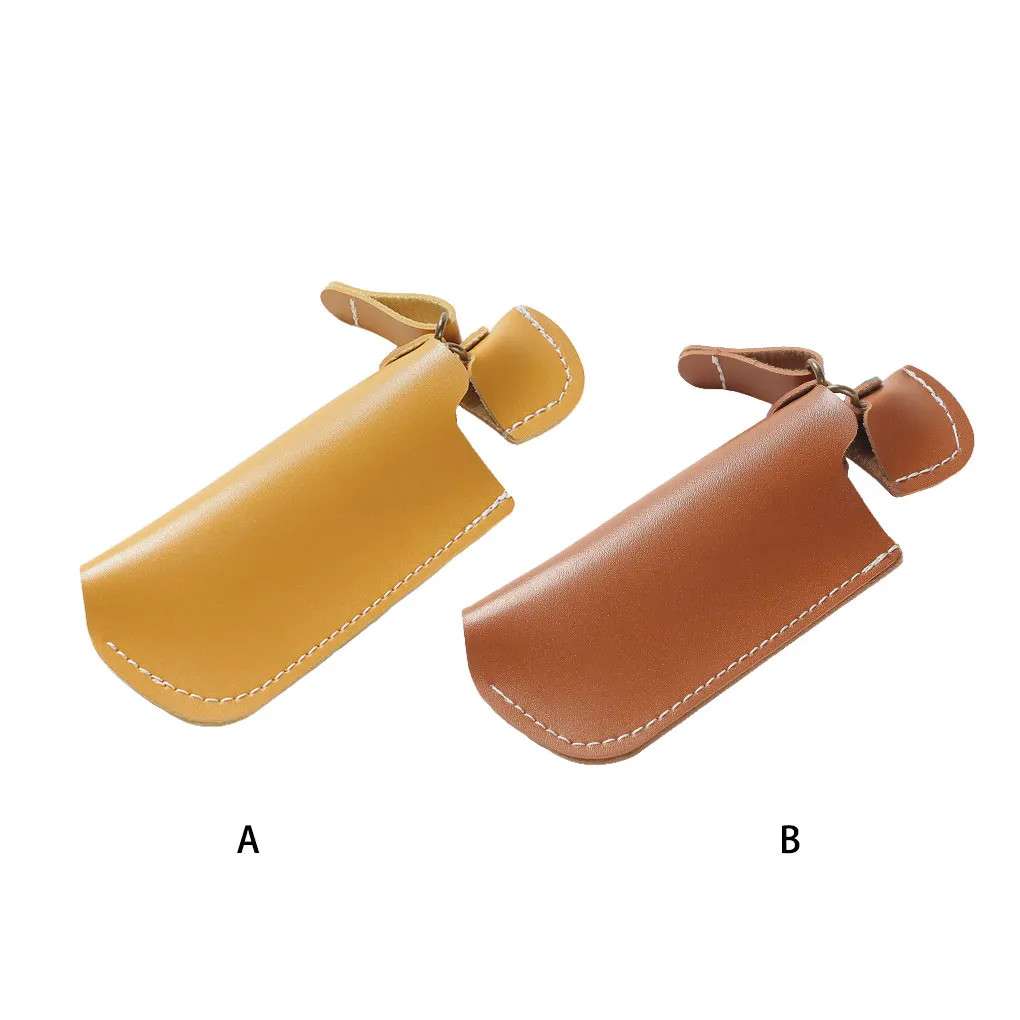 Retractable Igniter Protective Case Leather Camp Barbecue Storage Bag