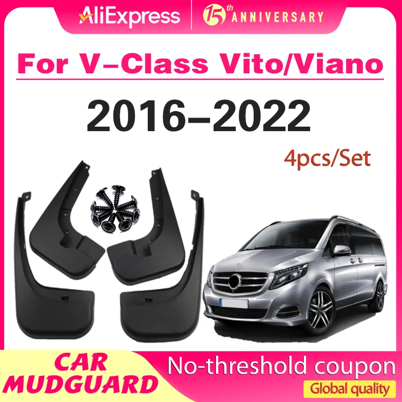 

For Mercedes Benz Vito Viano V Class 2016 2017 2018 2019 -2022 W639 W447 Fender Mudflaps Splash Guards Mudguards Mud Flaps