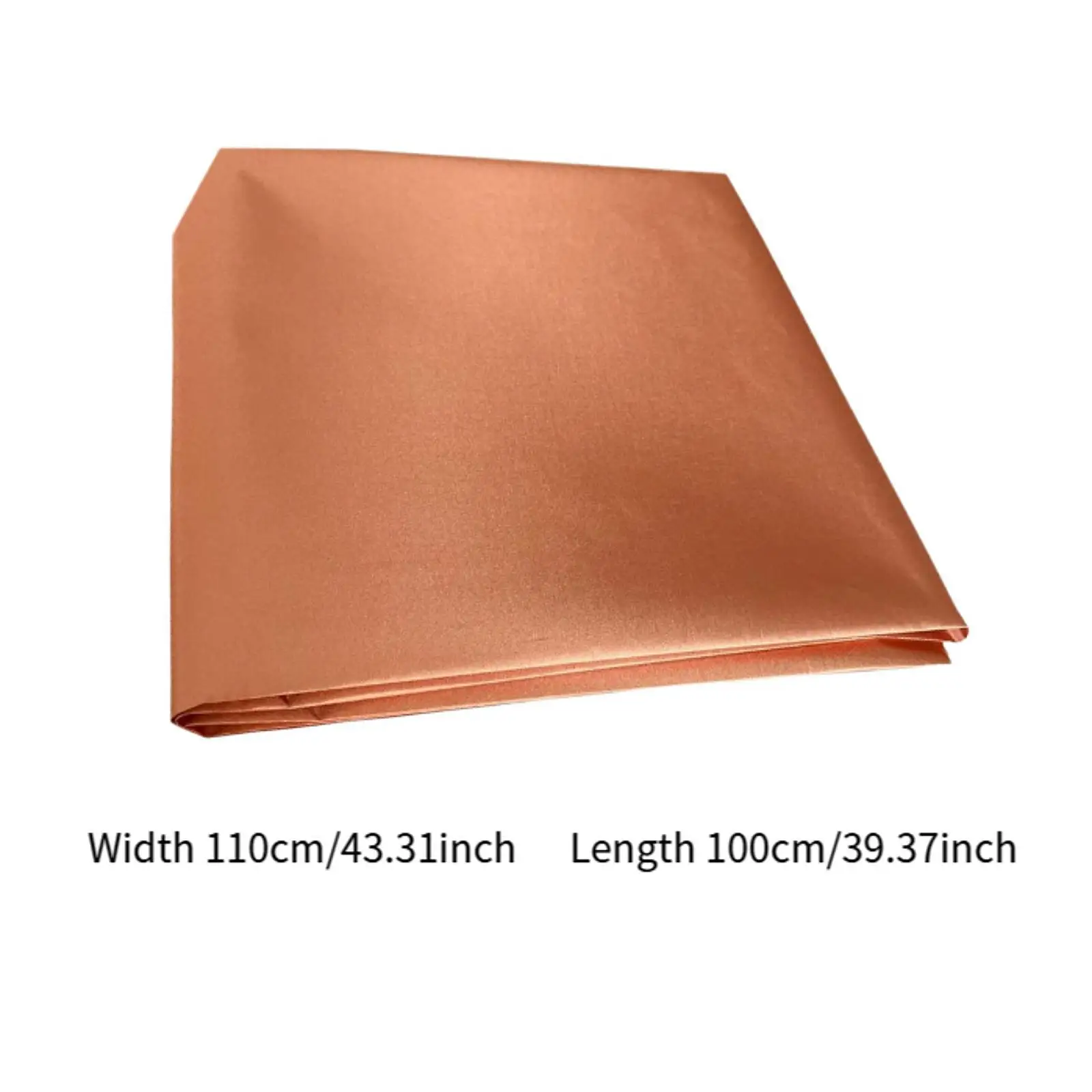 Conductive Shielding Fabric Polyester Copper Finish Faraday RFID Blocking Cloth Anti Scan EMF Guard for Electronics and Privacy
