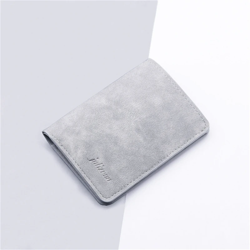 2025 Nuovo stile Mini sottile uomo portafoglio porta carte borsa da uomo portamonete porta carte corto verticale portafoglio in pelle Pu