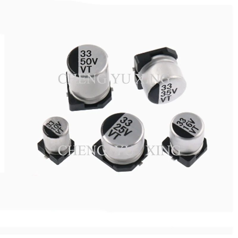 10 قطعة SMD الألومنيوم مُكثَّف كهربائيًا 6.3V 10V 16V 25V 35V 50V 1 فائق التوهج 2.2 فائق التوهج 4.7 فائق التوهج 10 فائق التوهج 22 فائق التوهج 47 فائق التوهج 100 فائق التوهج 220 فائق التوهج 330 فائق التوهج 470 فائق التوهج 1000 فائق التوهج