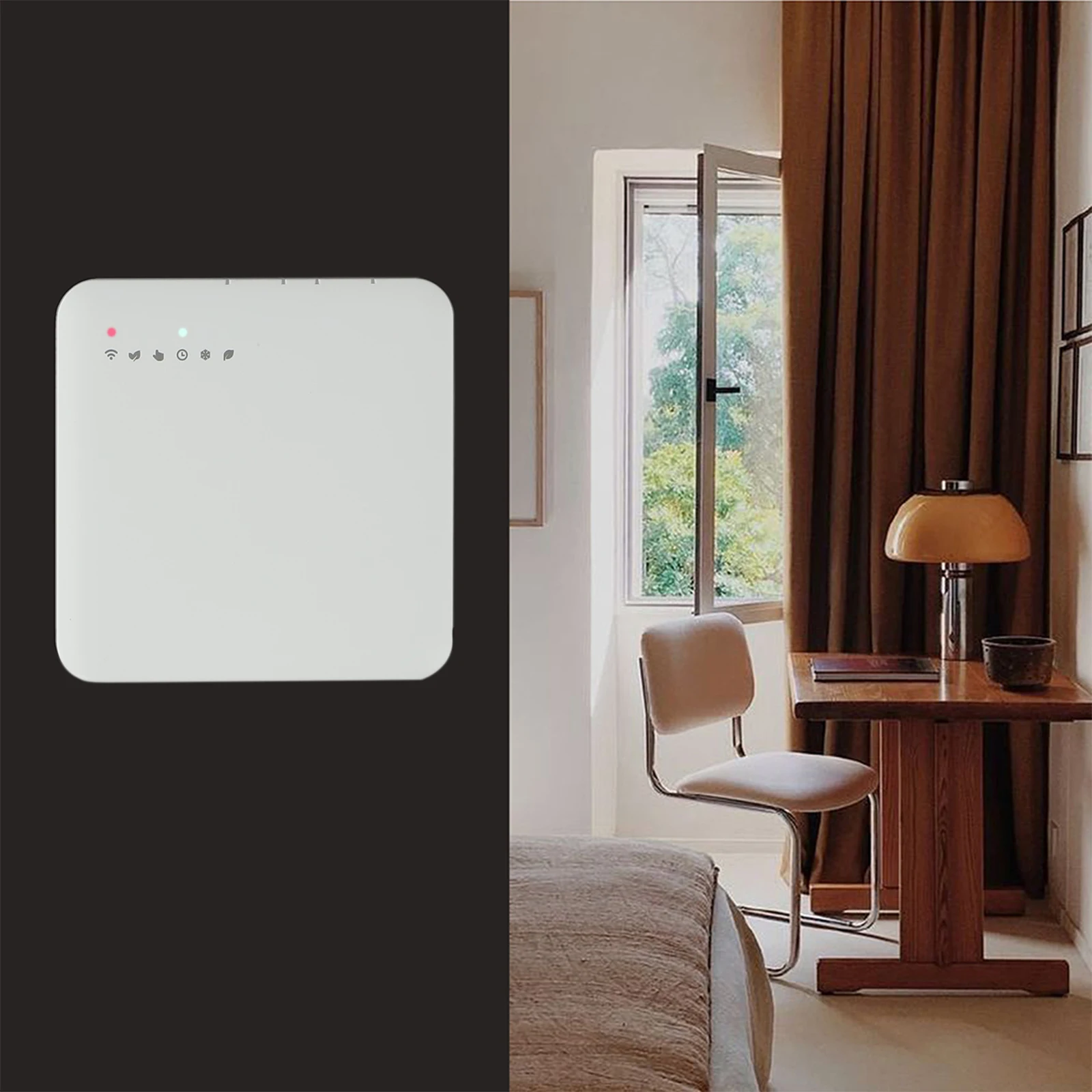 85*85*25 مللي متر مشعاع كهربي تحكم عن بعد جهاز التحكم في درجة الحرارة نظام التحكم في التدفئة دقة درجة الحرارة 0.5 درجة مئوية