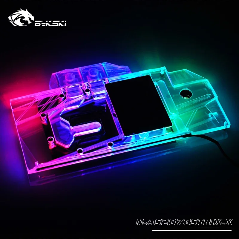 

Bykski Gpu Water Block Use for ASUS ROG STRIX-RTX2070-O8G / STRIX-RTX2060-O6G GAMING/Full Cover Copper Radiator Block/RGB Light