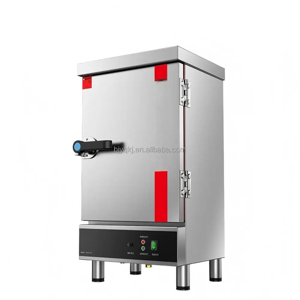 Commercial 4-Layer Stainless Steel Electric Rice Steamer Convection Heating Steam Injection Automatic Motor for Hotels Food