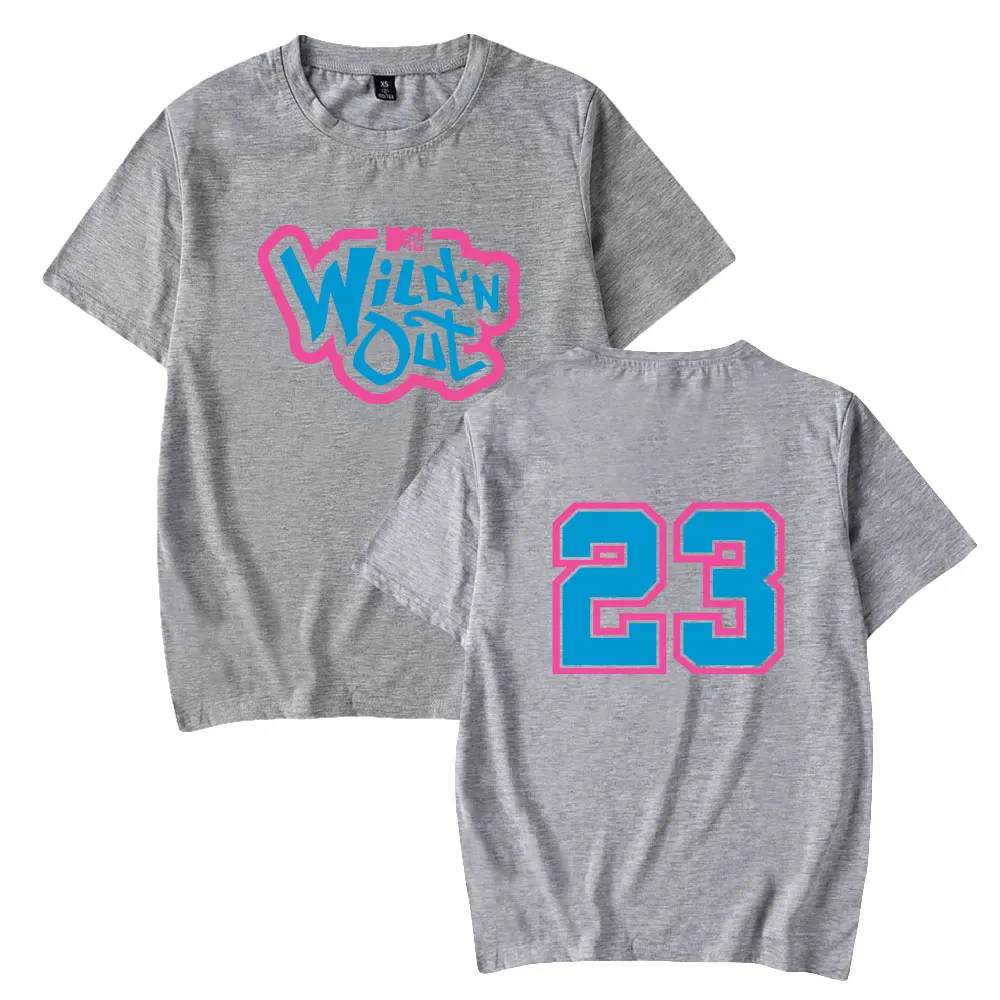 Wild'N Out Tv Show T-shirt Crewneck Manga Curta Tee Tshirt dos homens das mulheres 2024 Harajuku Streetwear Hip Hop Roupas
