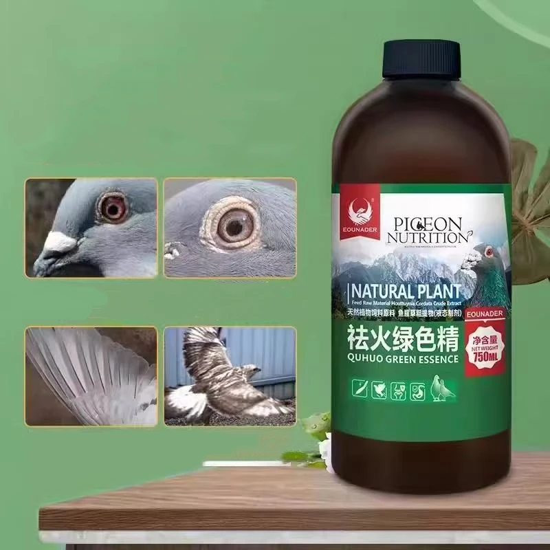 500ml Pigeon Cooling Supplement Summer Heat Relief Digestive Comfort Stress Support for Racing Pigeons