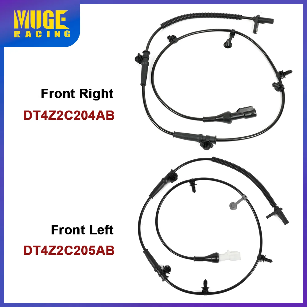 New Front Left Front Right ABS Wheel Speed Sensor DT4Z2C204AB DT4Z2C205AB For 2007-2012 Ford Edge For 07-15 Lincoln MKX THB040