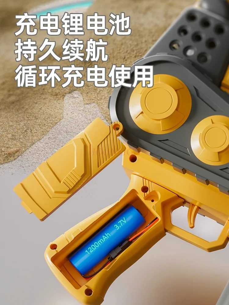 2023 新しいバブル吹き機子供の日のギフトハンドヘルド銃のおもちゃ電動ガトリング全自動男の子と女の子