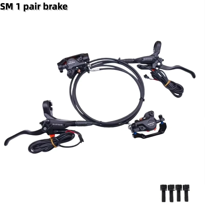 AliExpress NONE Gustavo GT-E300 E-Bike MTB Hydraulic Disc Brake SM Plug Electric Folding Mtb Bike Power Off ebrake