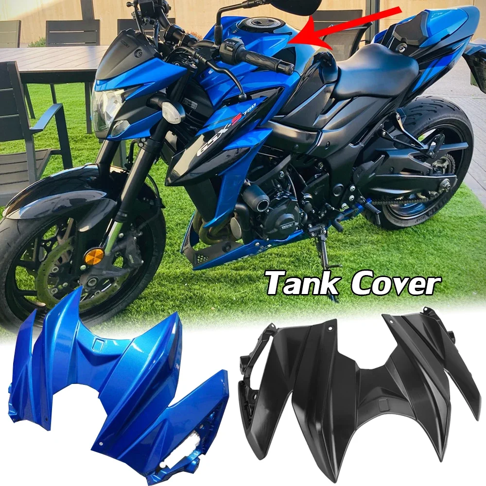 Motorcycle Fuel Gas Tank Fairing Cover For Suzuki GSX-S750 GSXS GSX-S 750 2016 2017 2018 2019 2020 2021 2022 GSXS750 Parts Blue