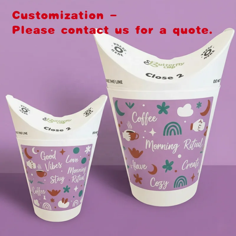 

Custom.Enten экологически чистый одноразовый бумажный стаканчик для кофе, простые в использовании биоразлагаемые бумажные стаканчики для картофеля фри