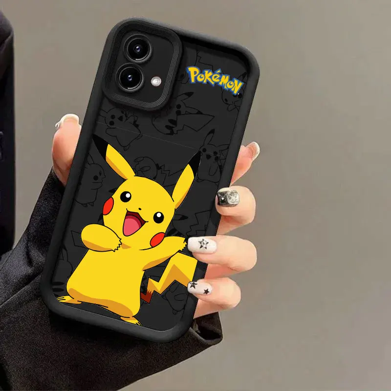 

Cute Pikachu Pokemons Phone Case For Motorola Moto Edge 60 50 Fusion 40 NEO G85 G84 G75 G54 G53 G35 G34 G22 G15 G14 Funda Cover
