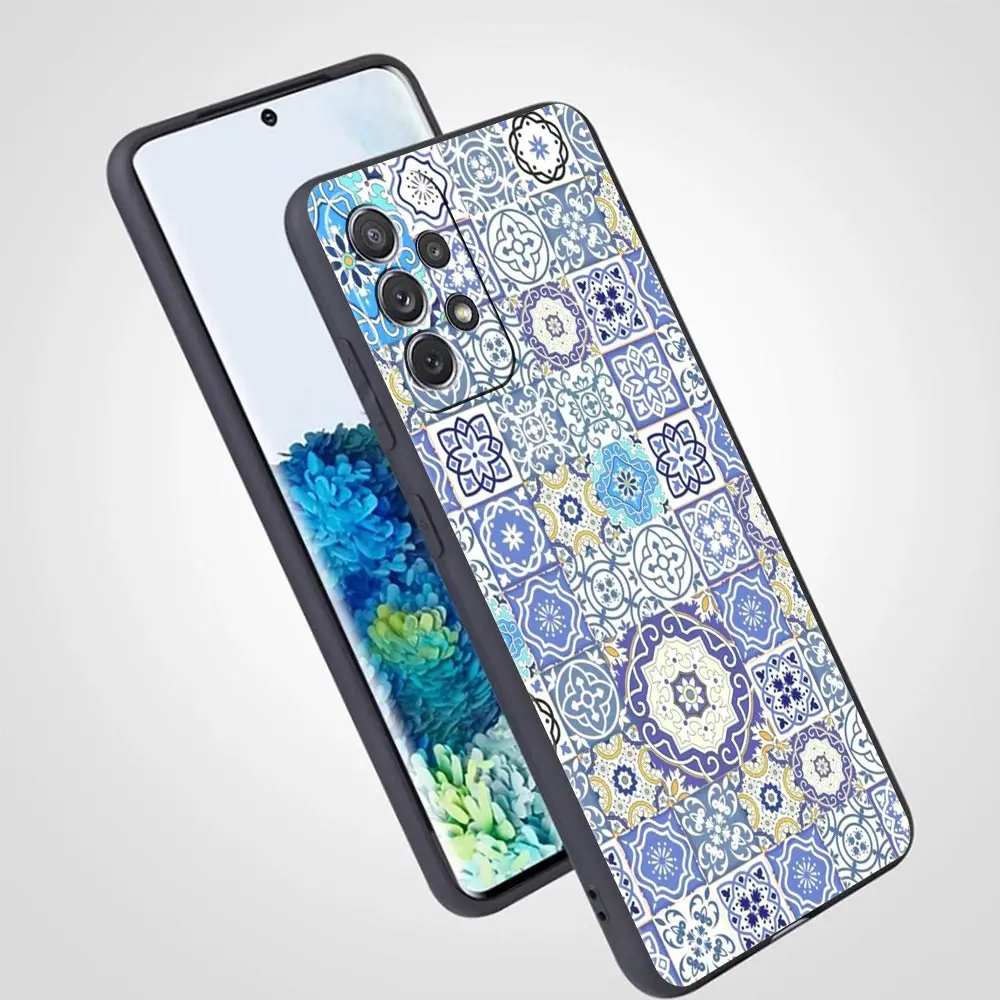 Mandala flower totem Phone Case For Samsung A13 A51 A71 A41 A31 A21S A11 A01 A03S A12 A32 A52 A22 A23 A33 A53 A73 5G Soft Cover