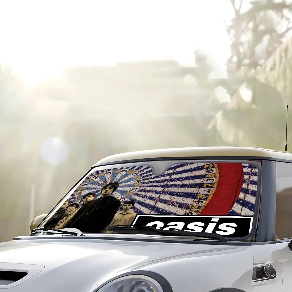 Band O-Oasis Car Window Sun Shade Windshield Anti-UV Protection Front Rear Windshield Block Cover Visor Accessories