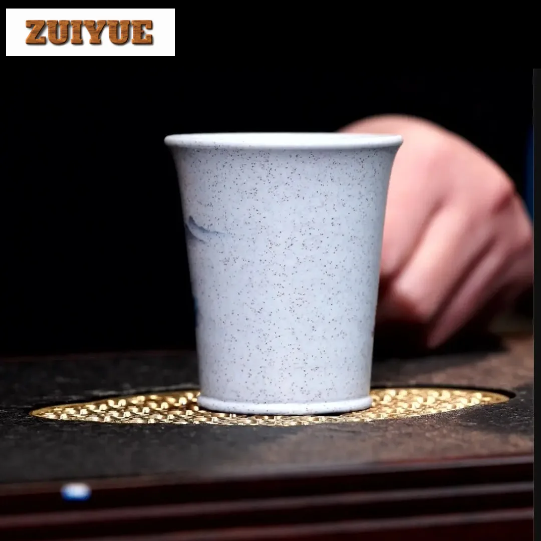 100 مللي ييشينغ الأرجواني الطين الطاووس فنجان شاي زن وعاء فنجان شاي مجموعة الشاي تذوق التأمل كوب تشازان ماستر أكواب حفل الشاي #2