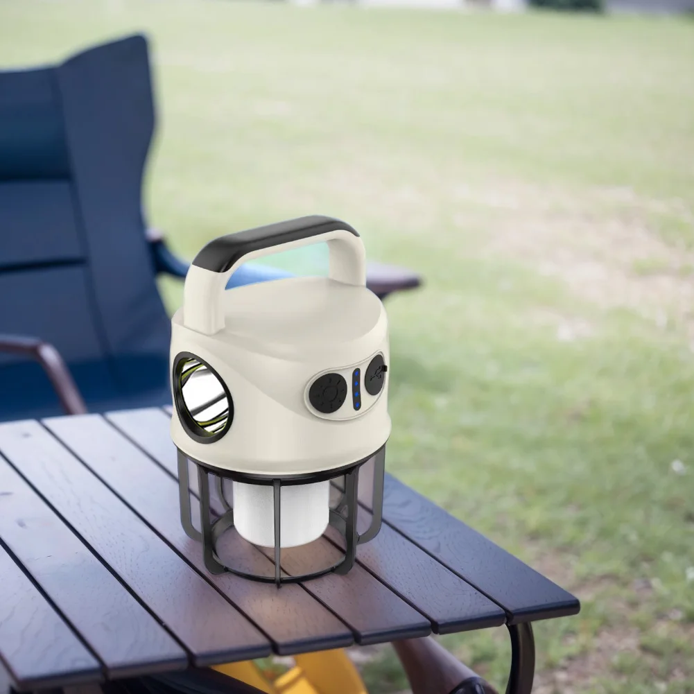 Camping Lantern USB Rechargeable 1200mAh Hanging Tent Light Super Bright Portable Camping Light for Power Outage Hiking Fishing