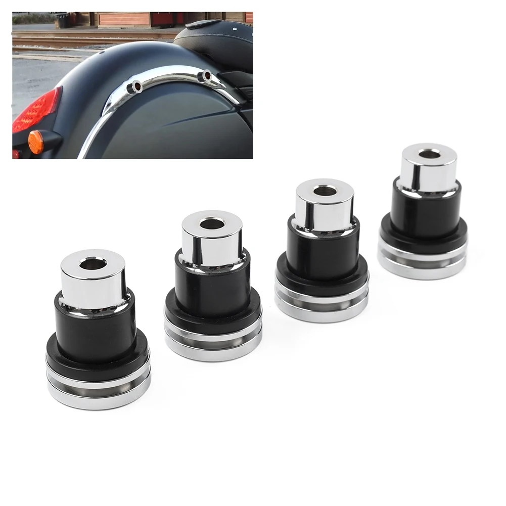 4 PCS Motorbike Quick Release Mounting Spools Screw Kits Aluminium For Indian Chief Dark Horse Classic Vintage 2014-2020