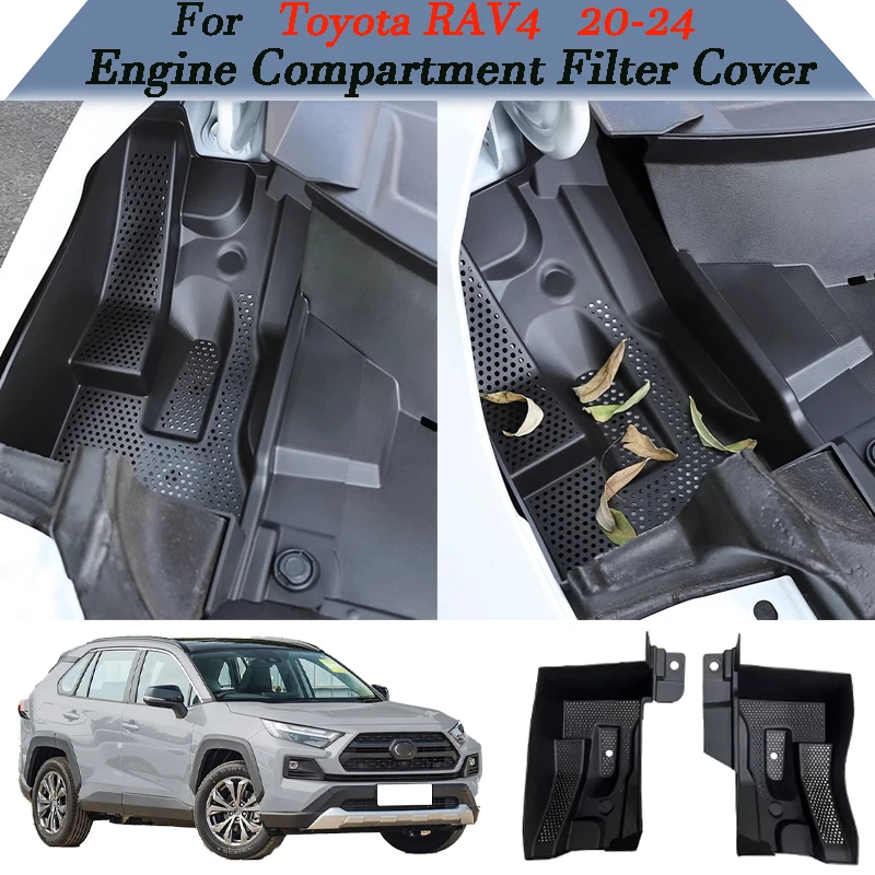 Toyota RAV4 2020-2024 car styling Engine Compartment air Filter cover intake mask Engine hood Protection Decorative Accessories