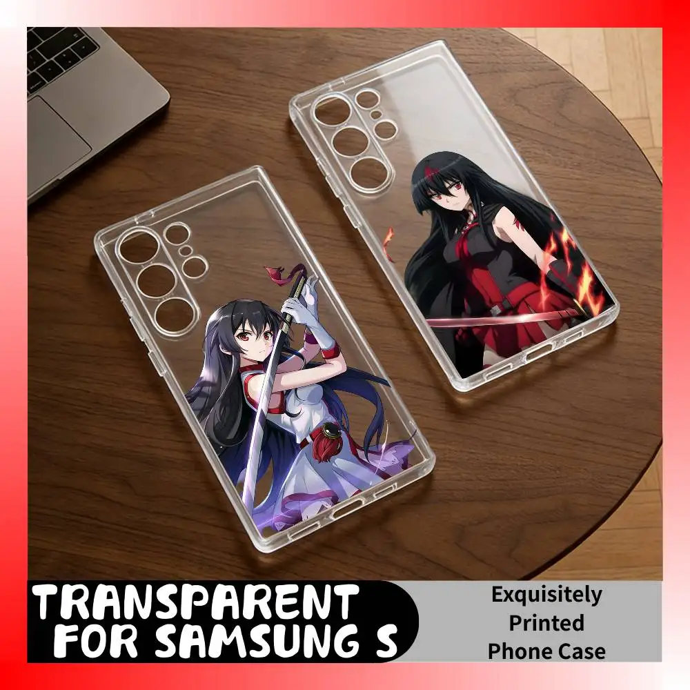 

A-Akame From AGK Phone Case For Samsung S25,S24,S21,S22,S23,S20,Ultra,Plus,lite,fe,5G Transparent Cover