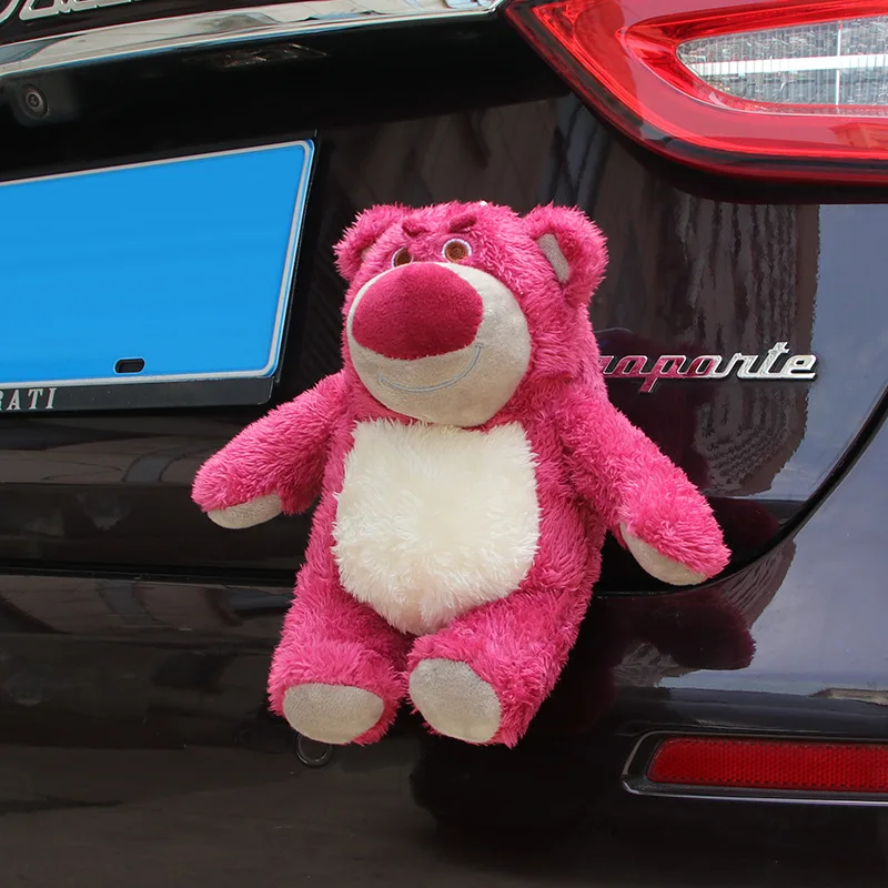 Miniso Cartoon Lotso Car Tail Pendant Pp Cotton Filled Car Exterior Trunk Plush Doll Motorcycle Butt Doll Decorative Gift