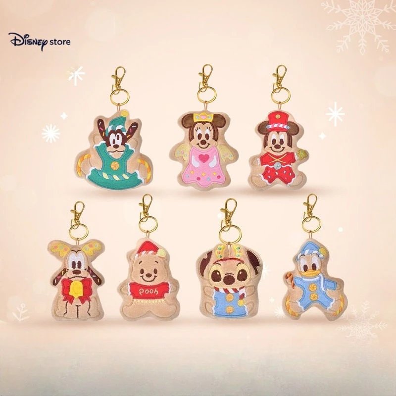 

Оригинальный плюшевый брелок-подвеска в виде имбирного человечка Стича, милый мультяшный декор для рюкзака, праздничный подарок, брелок на день рождения