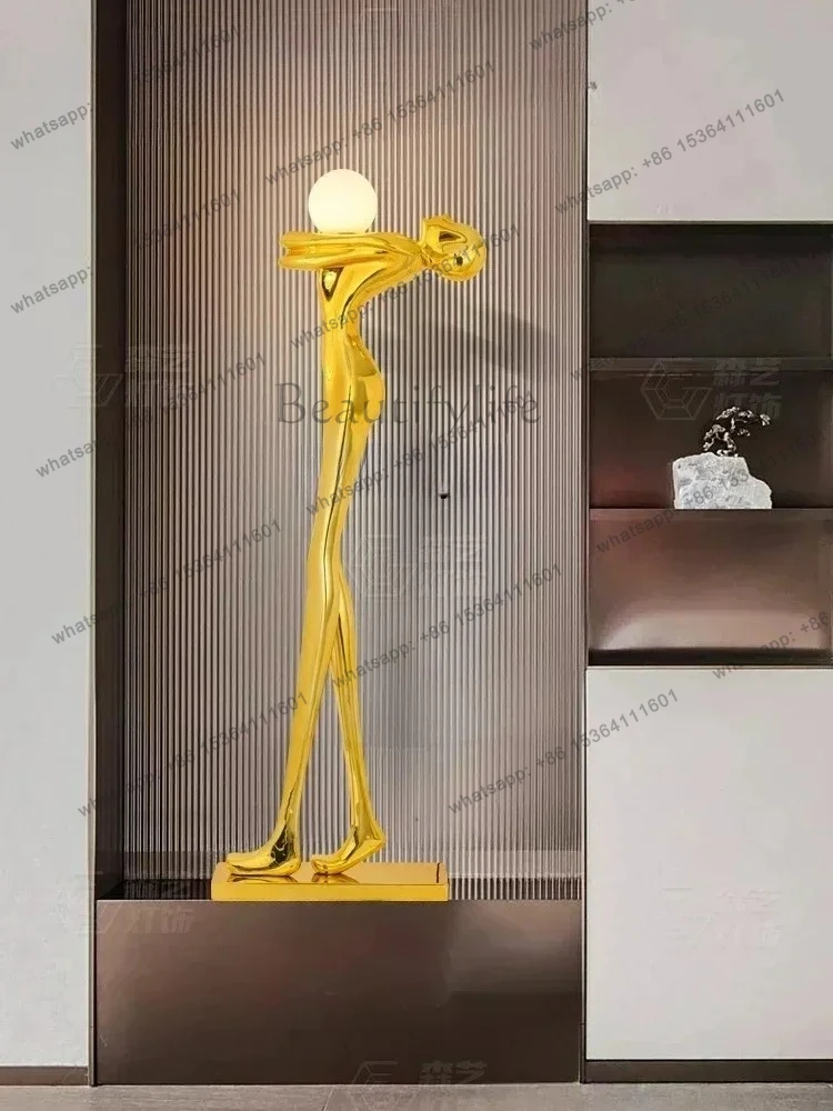 

lxSculpture Abstract Character Art Floor Lamp Slightly Luxury Decoration Decoration Creative Lobby Sales Office Lamp