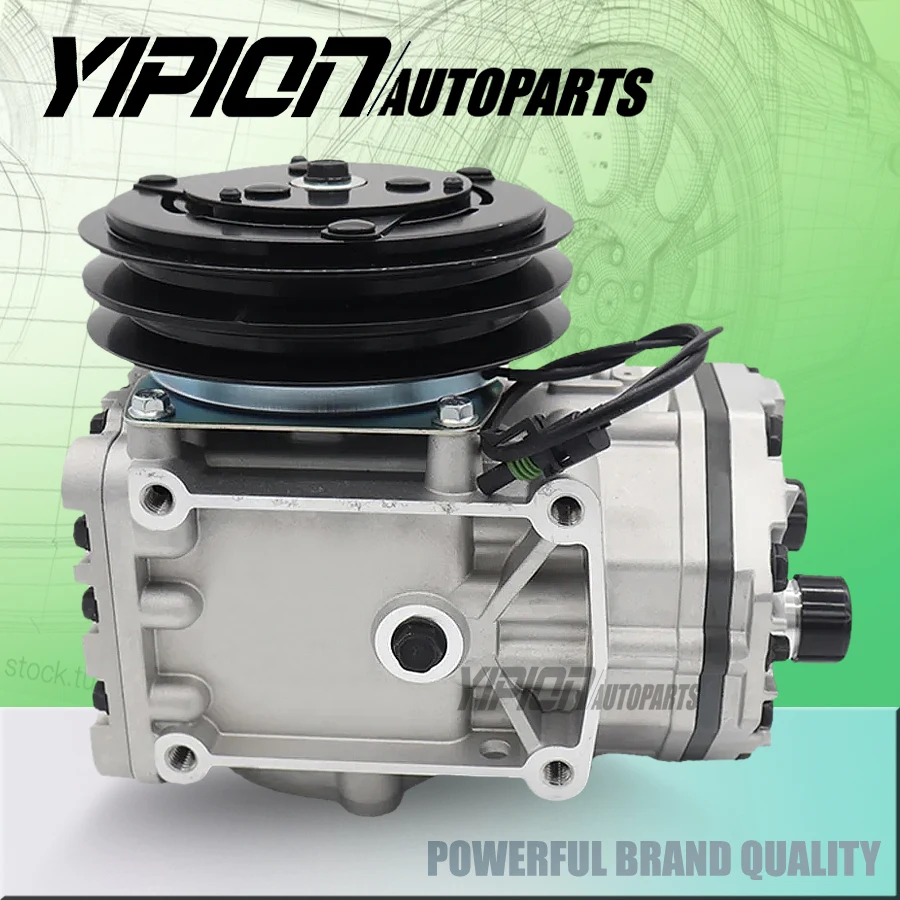 AC Compressor York Type for Kenworth T300, T400, T660, T800 - ET210L25073C 525743 ABPN83304051 ET210L25073C CFC68821946C