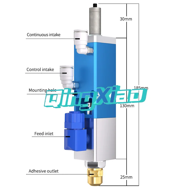 Back Suction Type Precision Dispensing Tool Valve High Accuracy Industrial Glue Control For AB Glue Silicone Epoxy Resin Durable