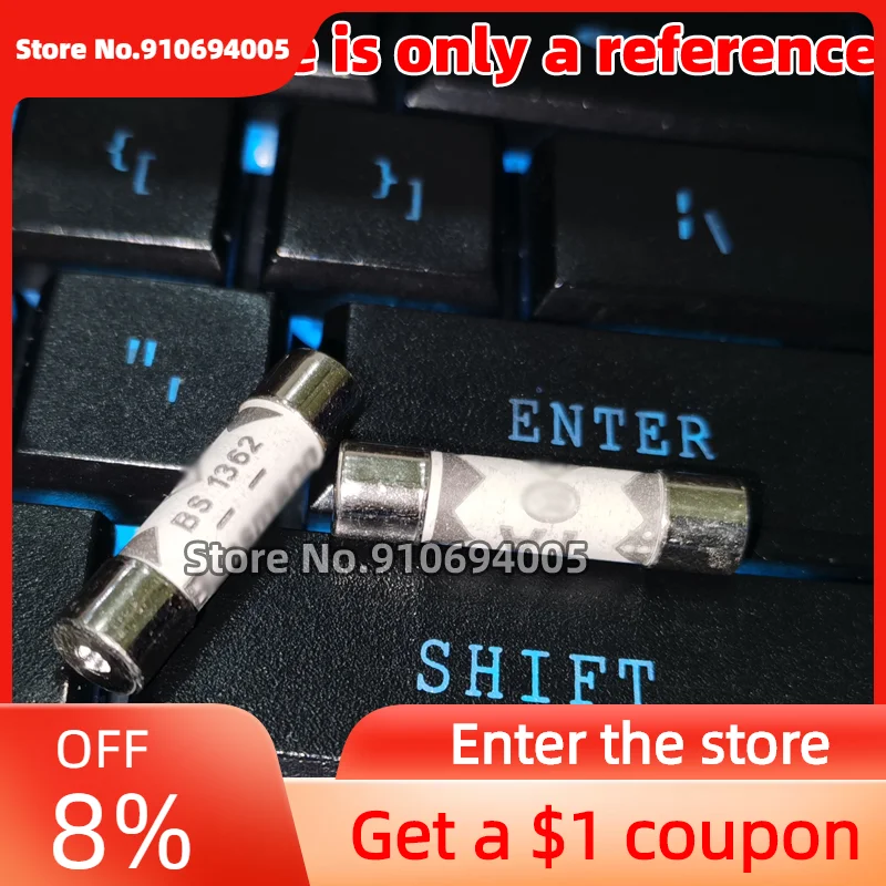 10PCS 6x25 English BS1362 1A 3A 5A 10A 13A 15A guan sha riot Ceramic cartridge fuses