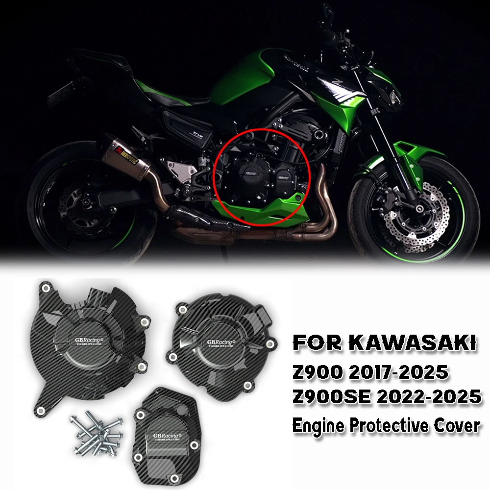 

For KAWASAKI Z900 2017-2025 Z900SE 2022-2025 Motorcycles Engine cover Protection case