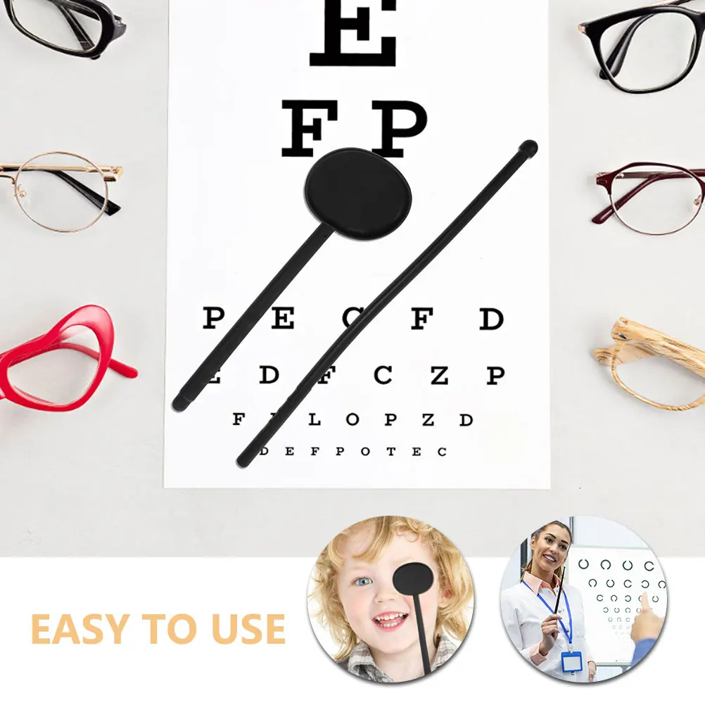 2 Sets Children'S Vision Test Accessories Professional Eye Exam Tools For Accurate Vision Detection Lightweight Testing Black