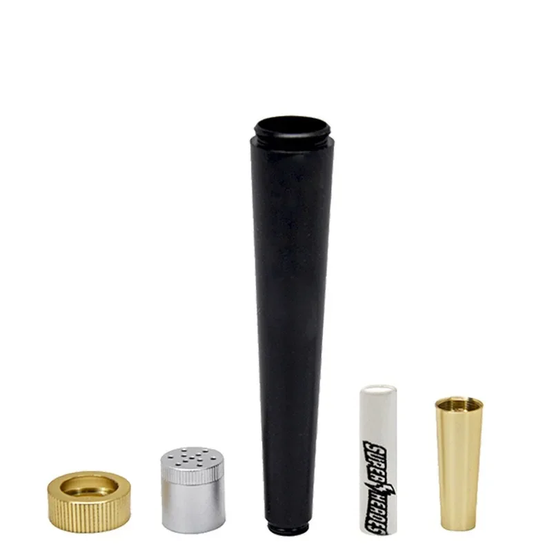 Metal Dry Herb Grass Smoking Pipe Portable Washable Filter Removable Dry Burning Tobacco Straight Pipes Smoking Accessories