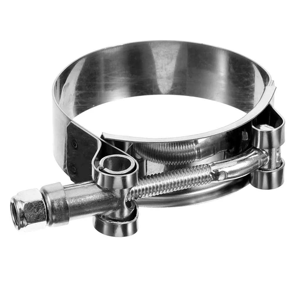 

Exhaust Clamp 2.5 Inch Stainless Steel Butt Joint Band Clamp Muffler Sleeve Coupler Sturdy Vehicle Pipe Connector