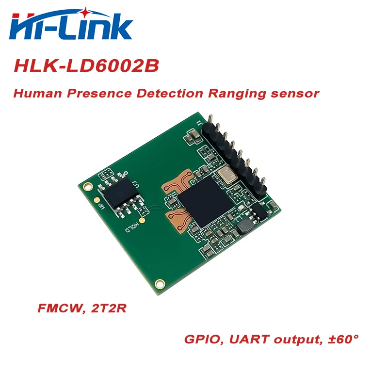 Hi-Link 거리 및 속도 범위 센서 감지 모듈, 인간 존재 HLK-LD6002B, 3m, 60G, 무료 배송